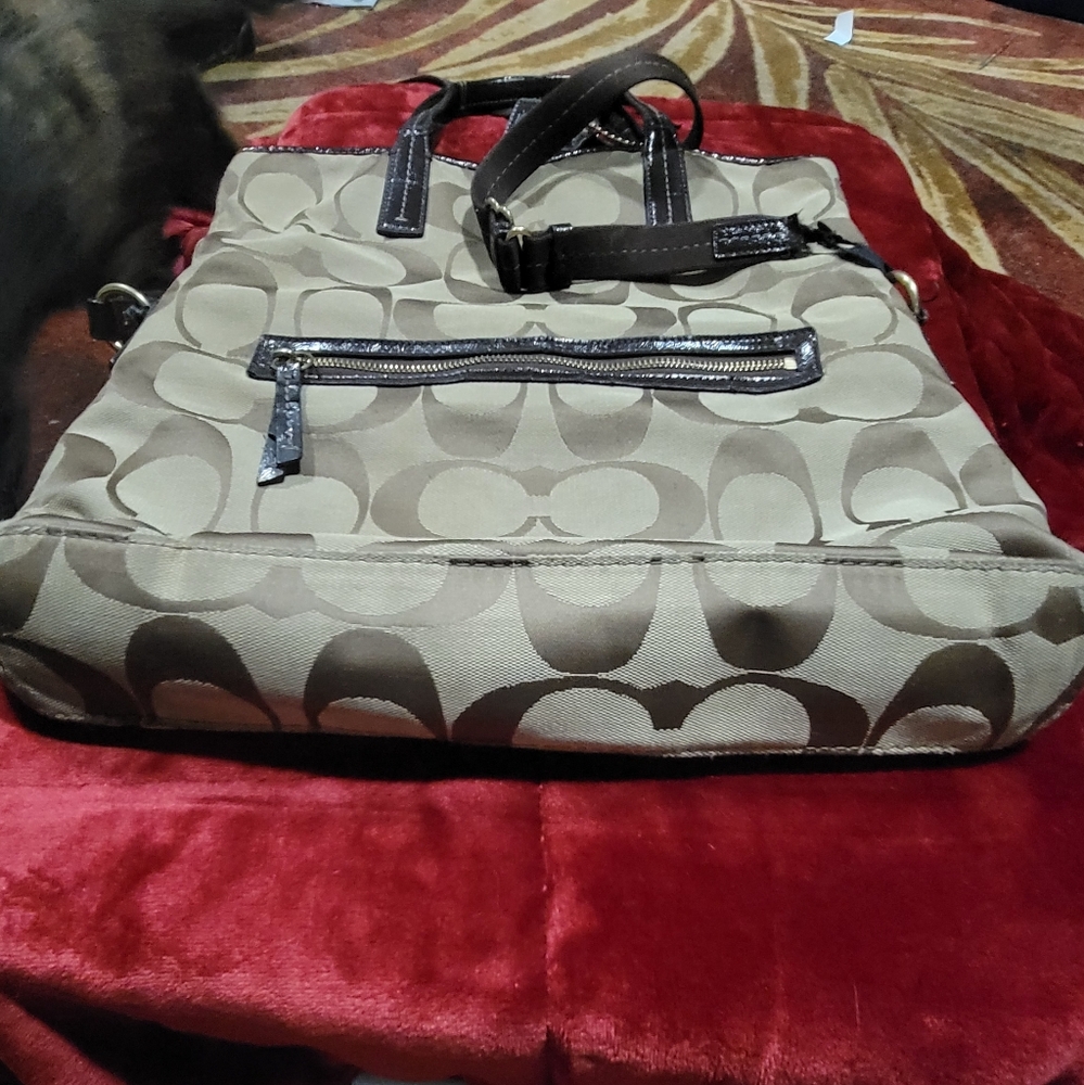 Coach Signature 2 way Fold Tote